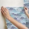 Shangri-La Navy Blue Peel & Stick Wallpaper thumbnail 8