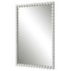 Serna White Vanity Mirror, by Uttermost, 1'8.5" width x 2'6" height x 2" depth thumbnail 5