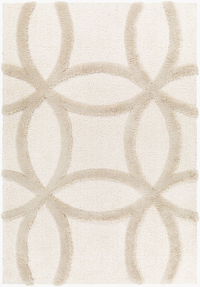 Hudson Shag Machine Woven Rug, by Surya, 1'3.75" length x 1'3.75" width