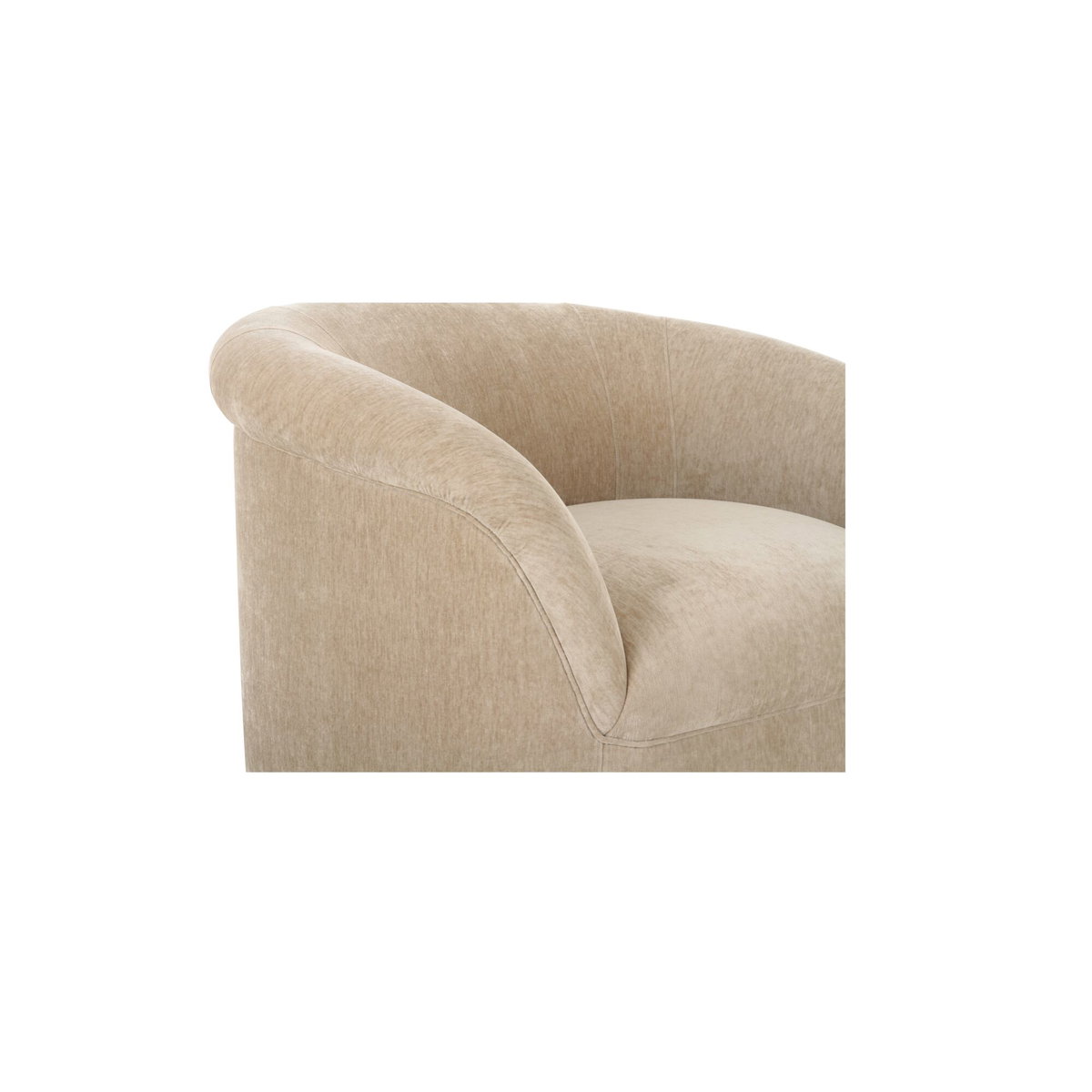 Thora Lounge Chair Beige, Accent Chair by Moe's Home, 39.25" width x 28.75" height x 35" depth View 5
