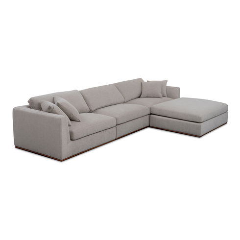 Rue Lounge Modular Sectional Flecked Grey