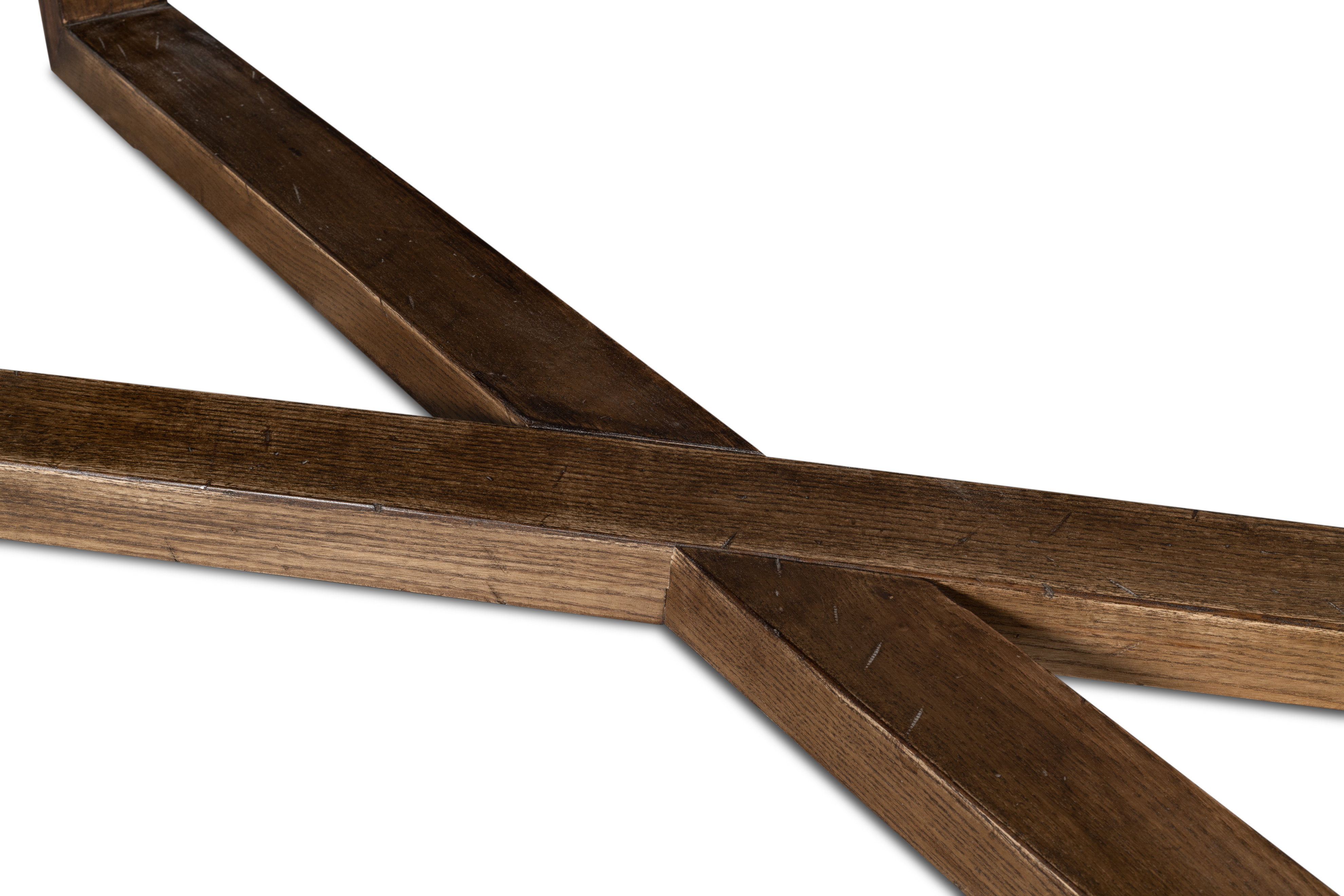 Double Pedestal Dining Table, by Sarreid, 95" length x 47" width x 30" height View 7