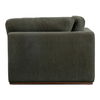 Rue Corner Chair Deep Green, Sectional Sofa by Moe's Home, 40.6" width x 23.6" height x 40.6" depth thumbnail 5