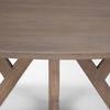 Jennings 60' Light Brown Wood Dining Table, by Mercana, 60" length x 60" width x 29.5" height thumbnail 7