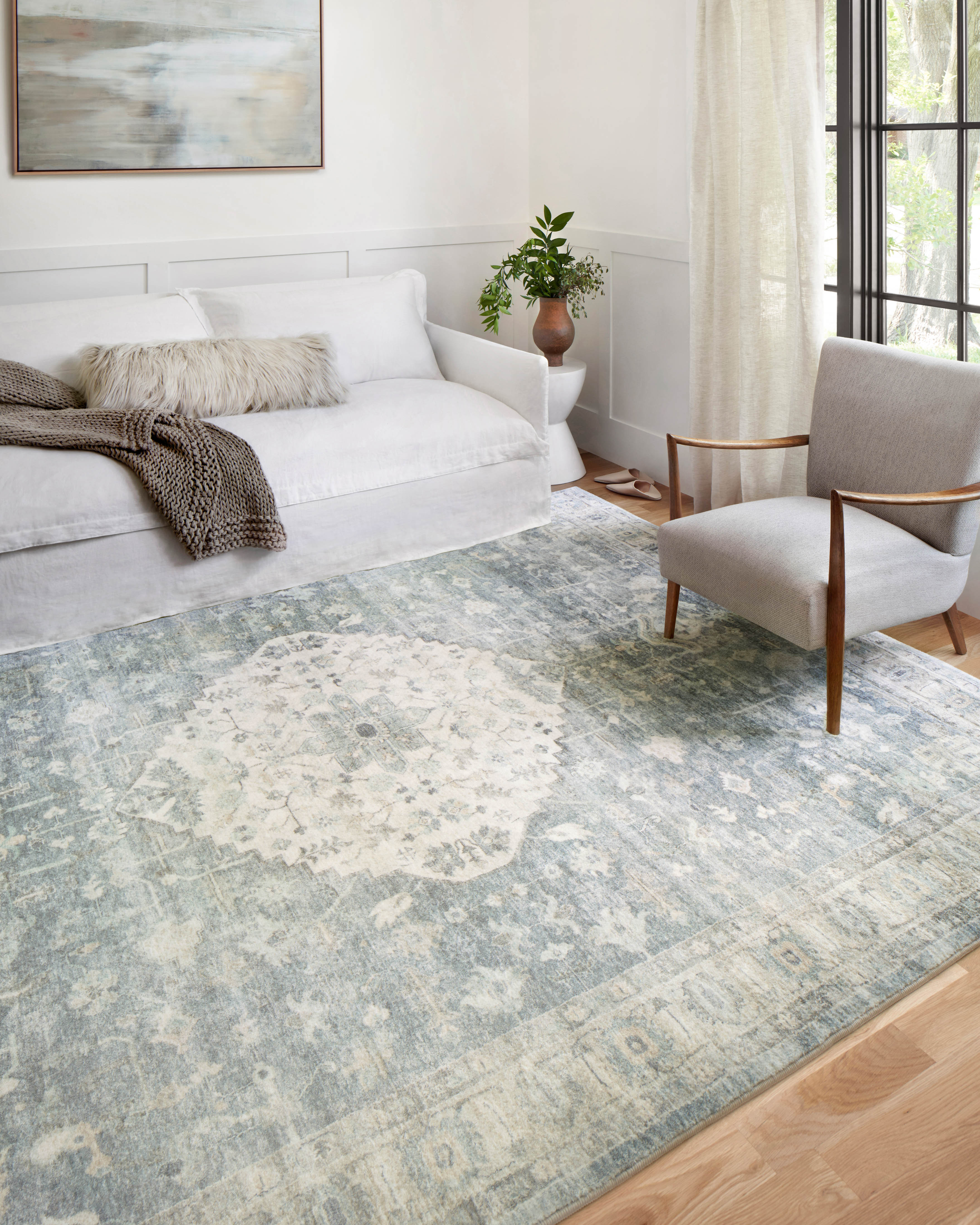 Loloi II Rosette Rug large image 