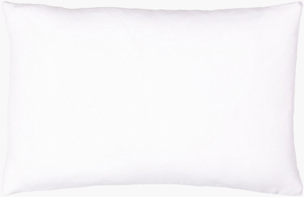 Linen Solid Lumbar Pillow, Decorative Pillow by Surya, 13" length x 20" width