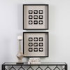 Geode Linen Shadow Box, by Uttermost, 1'9.62" width x 1'9.62" height x 2.37" depth thumbnail 2