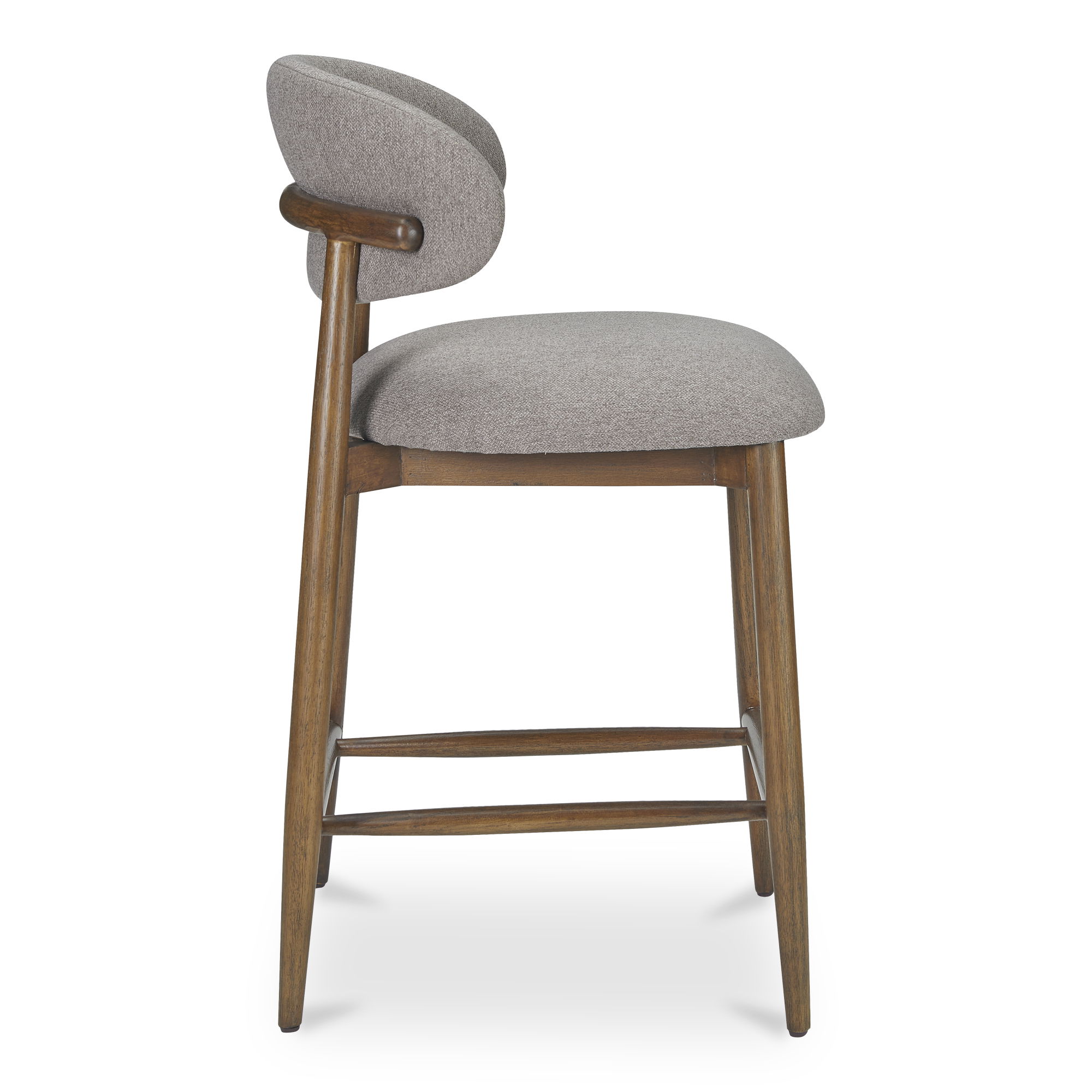 Ellie Counter Stool Light Brown, Counter & Bar Stool by Moe's Home, 19.5" width x 37" height x 22" depth View 3