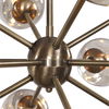 Chet 12 Light Sputnik Chandelier, Ceiling Light by Uttermost, 32.5" width x 20" height x 32.5" diameter x 32.5" depth thumbnail 4