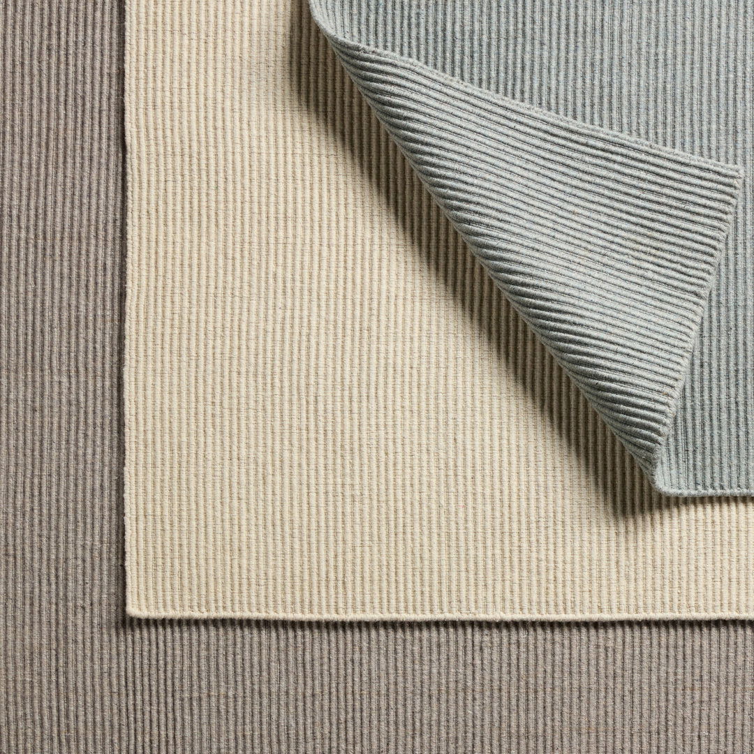Handmade Handwoven Area Rug in Gray large image 