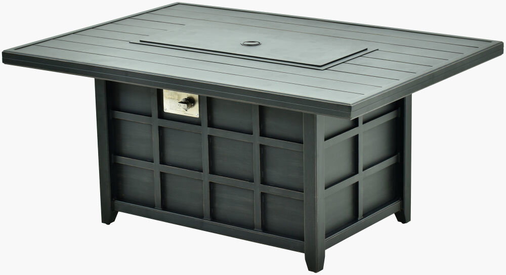 Fairborn Fire Table, Outdoor Fireplaces & Pit by Surya, 4'8" width x 2'1" height