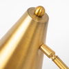 Fragon I (26'H) Gold-Tone Metal Adjustable Cone Shade Table Lamp thumbnail 7