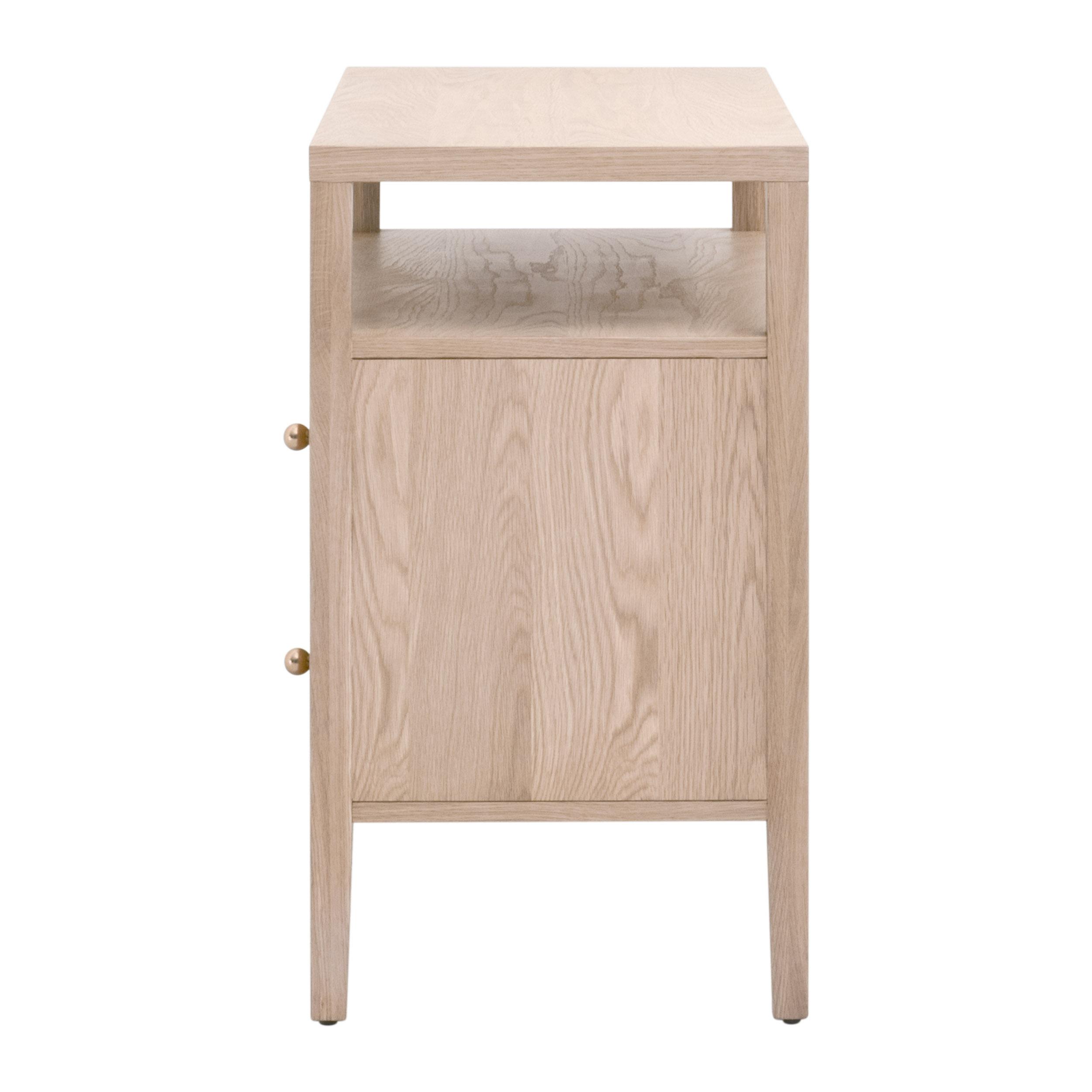 Highland Open Shelf 2-Drawer Nightstand, by Essentials for Living, 34" width x 30" height x 17" depth View 5