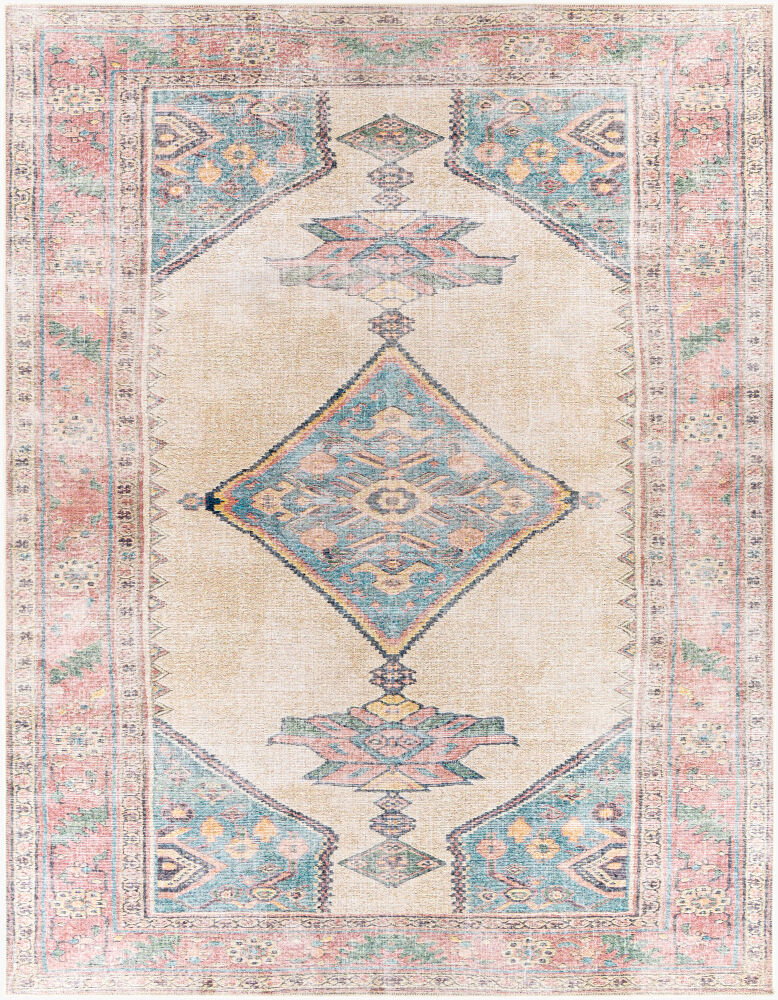 Amelie Machine Woven Rug, by Surya, 1'3.75" length x 1'3.75" width