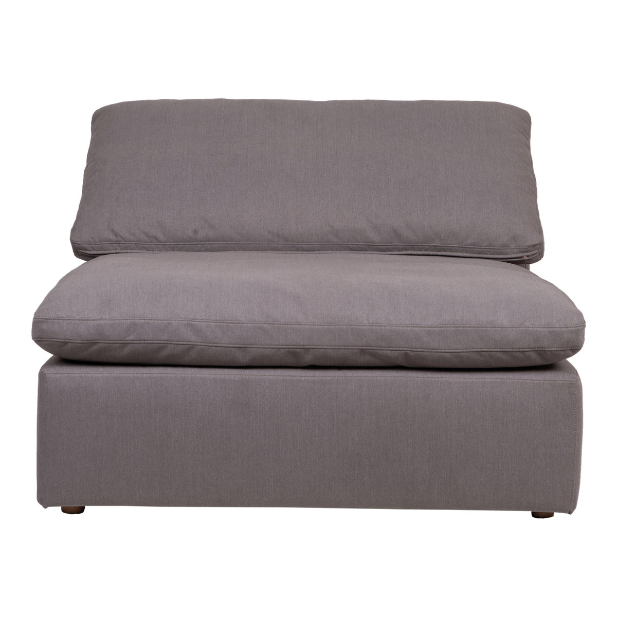 Clay Slipper Chair Light Grey, Accent Chair by Moe's Home, 44.5" width x 32.5" height x 44.5" depth View 1