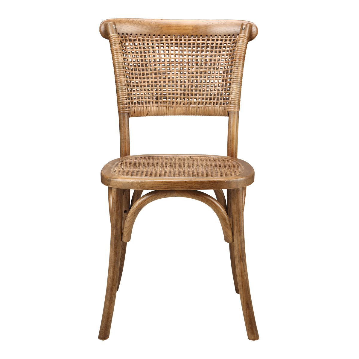 Churchill Dining Chair Light Brown - Set Of Two, by Moe's Home, 18" width x 34.5" height x 22.5" depth View 3
