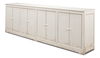 Eight Is Enough Sideboard, Whitewash, Cabinets & Sideboard by Sarreid, 122" length x 19" width x 38" height thumbnail 8