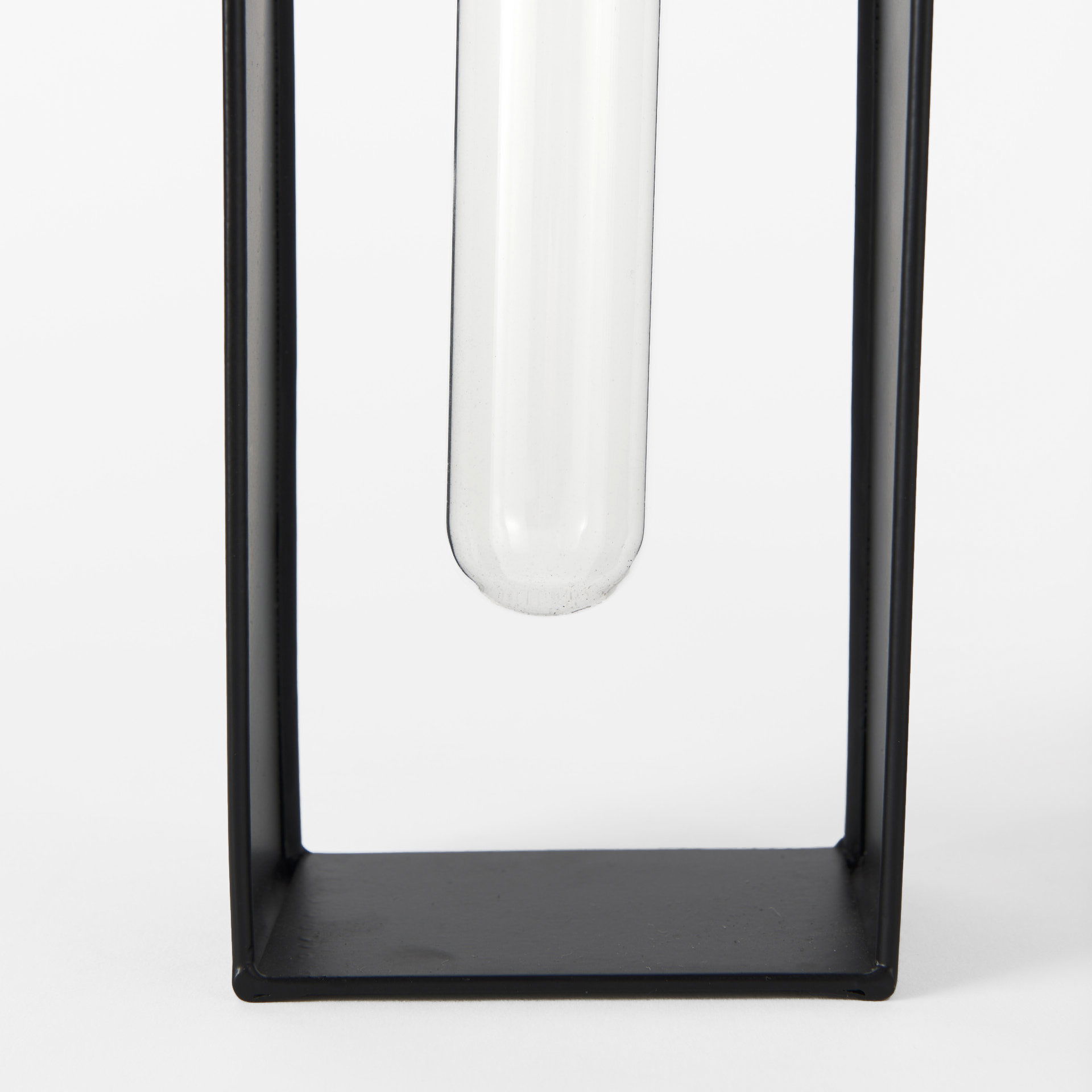 Boyer  Black Metal with Glass Set of Two Test Tube Decorative Objects large image 