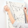 Winter Branches White Wallpaper, by York Wall, 33' length x 1'8.5" width x 0.02" depth thumbnail 5