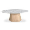 Evelyn Coffee Table Ashen Grey Matrix, by Moe's Home, 42" width x 15" height x 42" depth thumbnail 1