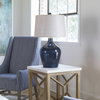 Lamone Blue Glass Lamp, by Uttermost, 1'6" width x 2'7" height x 1'6" depth thumbnail 2