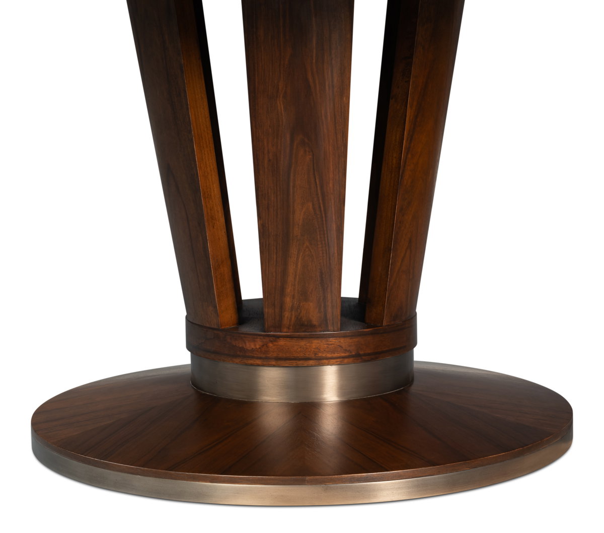 Soho Jupe Dining Table  Medium, by Sarreid, 4'7" length x 4'7" width x 2'6" height View 6