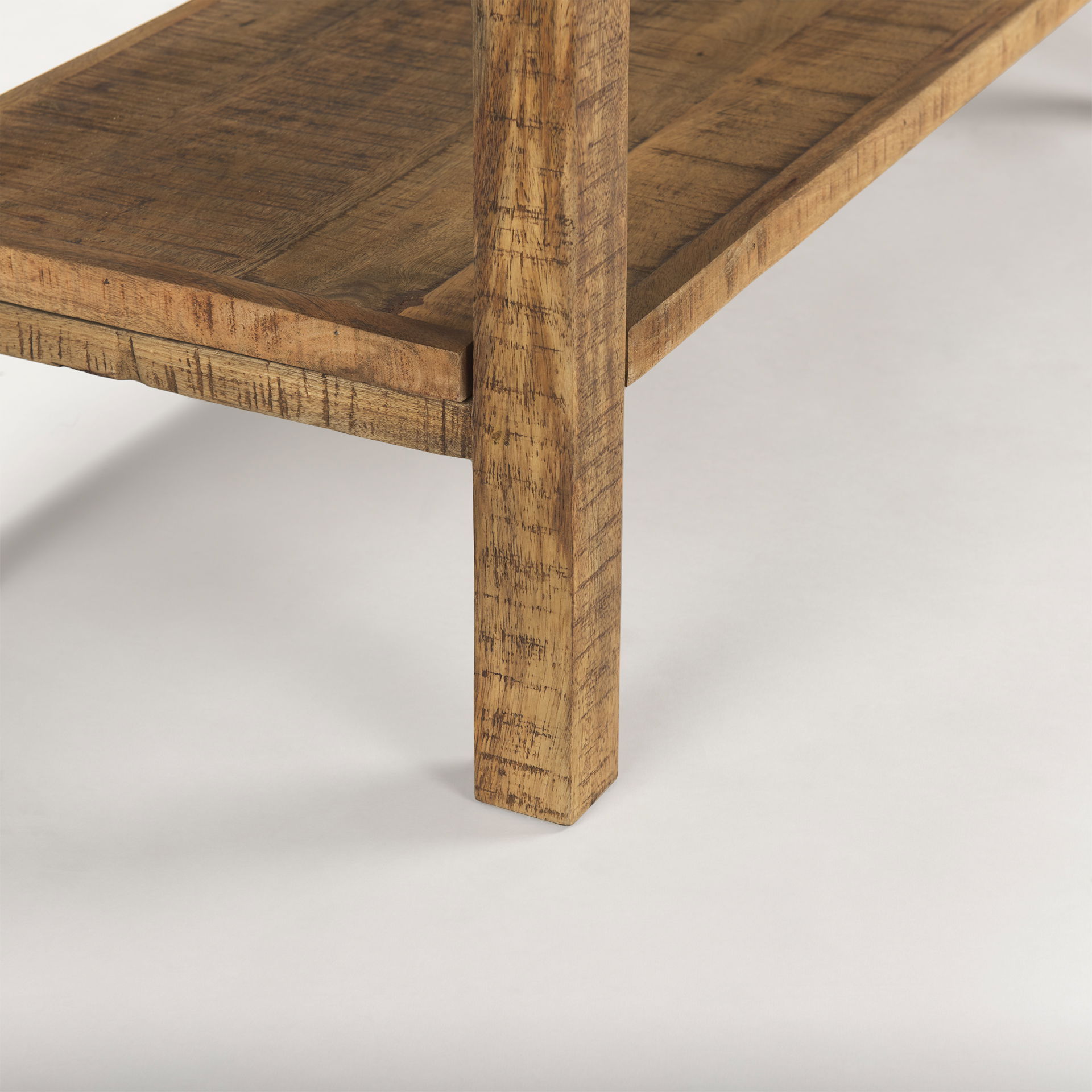 Rosie Large Brown Wood Console Table large image 