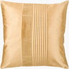 Solid Pleated Accent Pillow, Decorative Pillow by Surya, 18" length x 18" width thumbnail