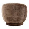 Cary Occasional Chair Brown, Accent Chair by Dovetail, 35" width x 31" height x 36" depth thumbnail 4