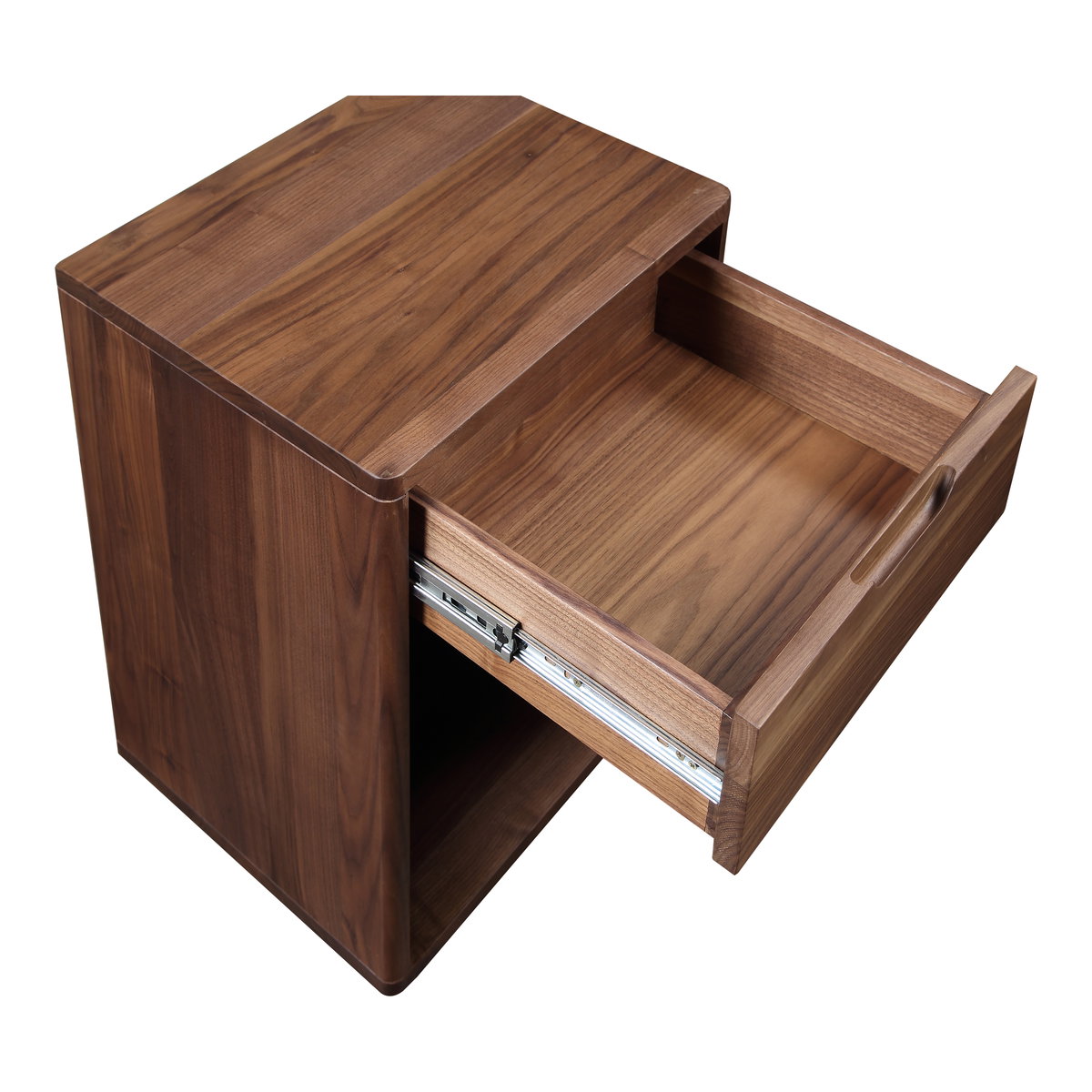 Osamu Nightstand Brown, by Moe's Home, 17" width x 24" height x 15" depth View 6