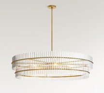 Online Designer Bathroom Mallory Crystal Round Chandelier (30"