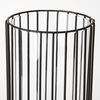 Velo II Large Black Metal Cylindrical Table Candle Holder, Candles & Candle Holder by Mercana, 6.3" length x 6.3" width x 16.73" height thumbnail 6