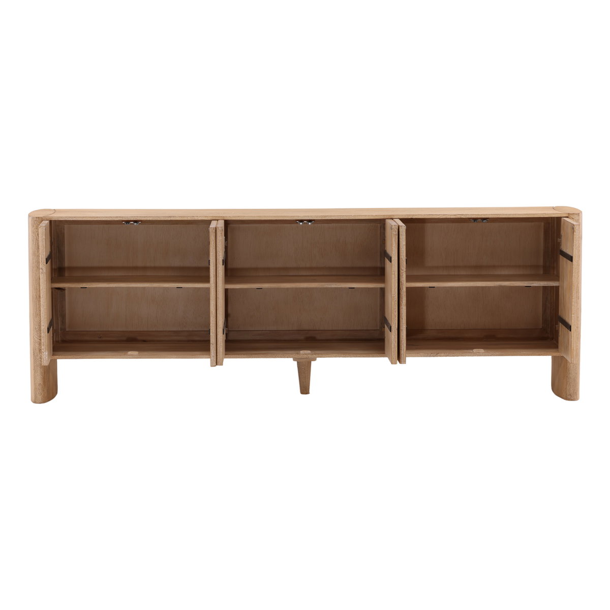 Lorcan Sideboard Light Natural, Sideboards & Buffet by Dovetail, 94.6" width x 32" height x 17.75" depth View 5