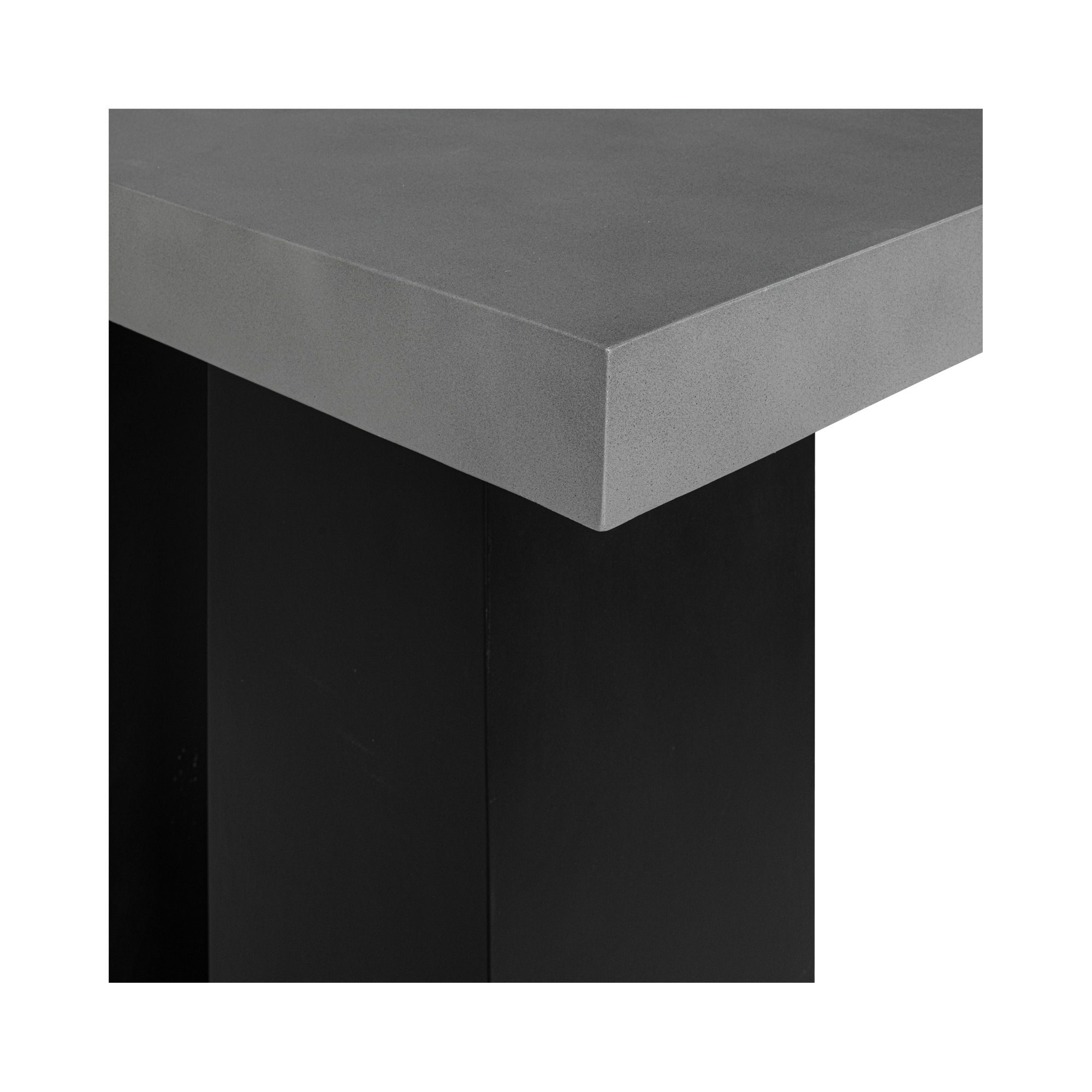 Lithic Outdoor Bar Table Dark Grey, Counter & Bar Table by Moe's Home, 63" width x 43.25" height x 27.5" depth View 4