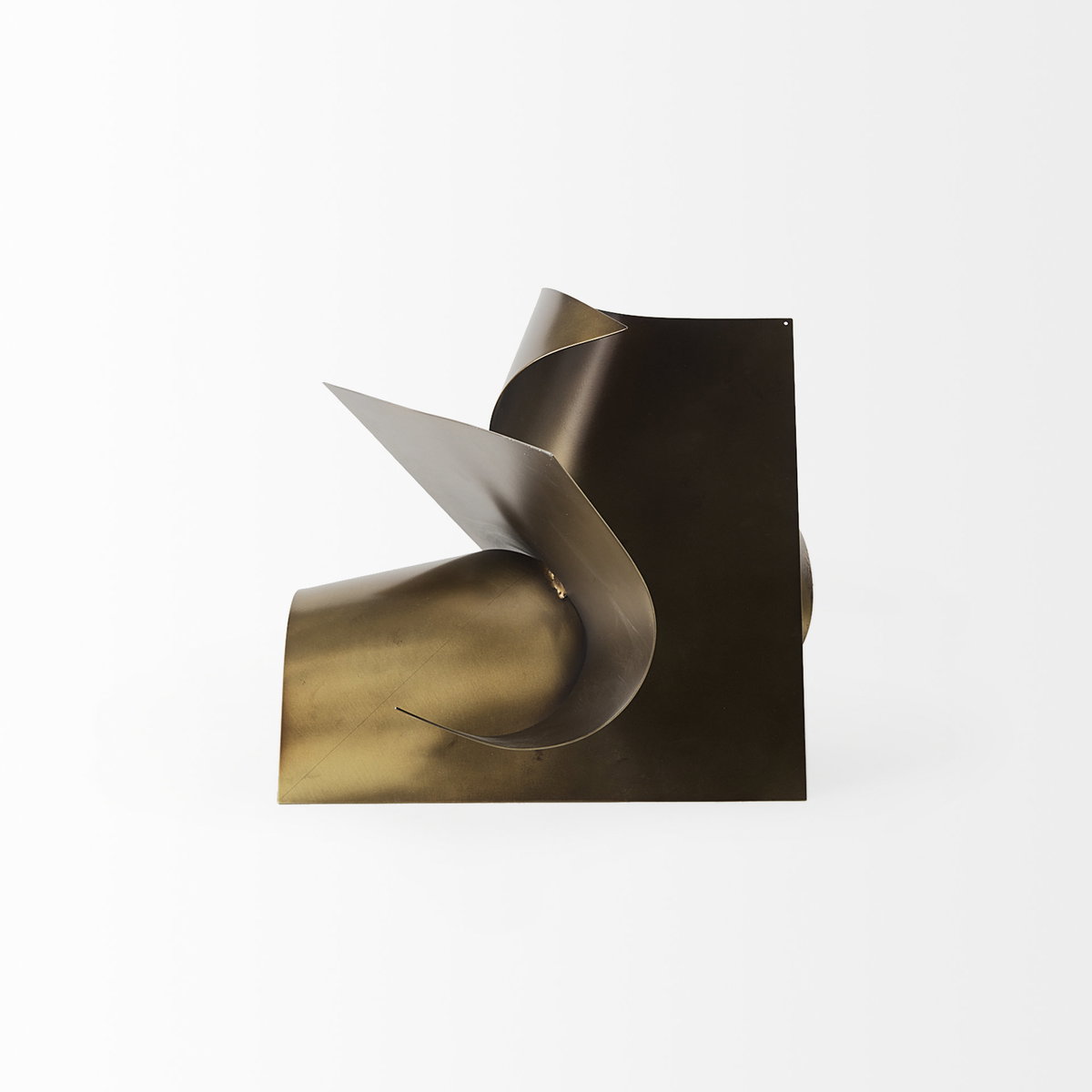 Francesca Antique Gold Metal Sculptural Decorative Object, by Mercana, 11.81" length x 11.81" width x 11.81" height View 5