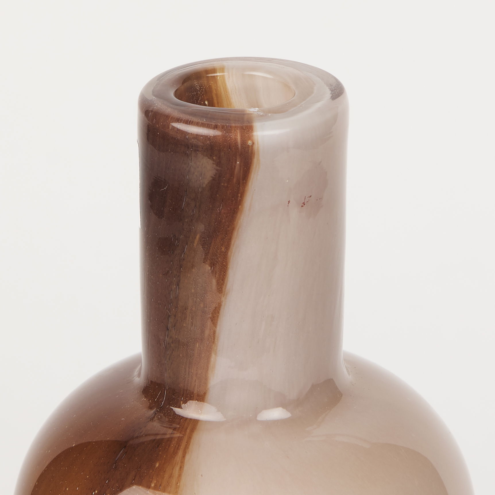 Marans Tall Amber Multi-Color Glass Vase, by Mercana, 4.13" length x 4.13" width x 10.63" height View 6