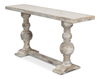 Stacy Double Pedestal Console, Console Table by Sarreid, 61" length x 15" width x 30" height thumbnail 9