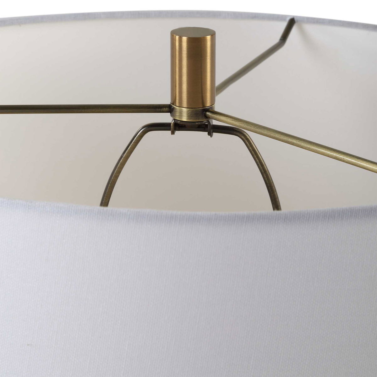 Wisp White Table Lamp, by Uttermost, 18" width x 32.5" height x 18" depth View 7