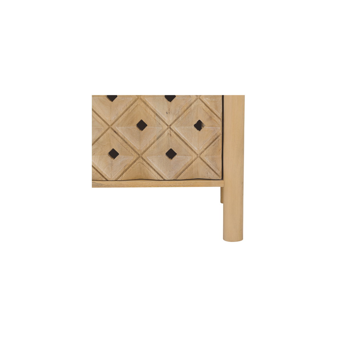 Fulton 4 Door Sideboard Natural, Cabinets & Sideboard by Moe's Home, 72" width x 34" height x 19" depth View 7