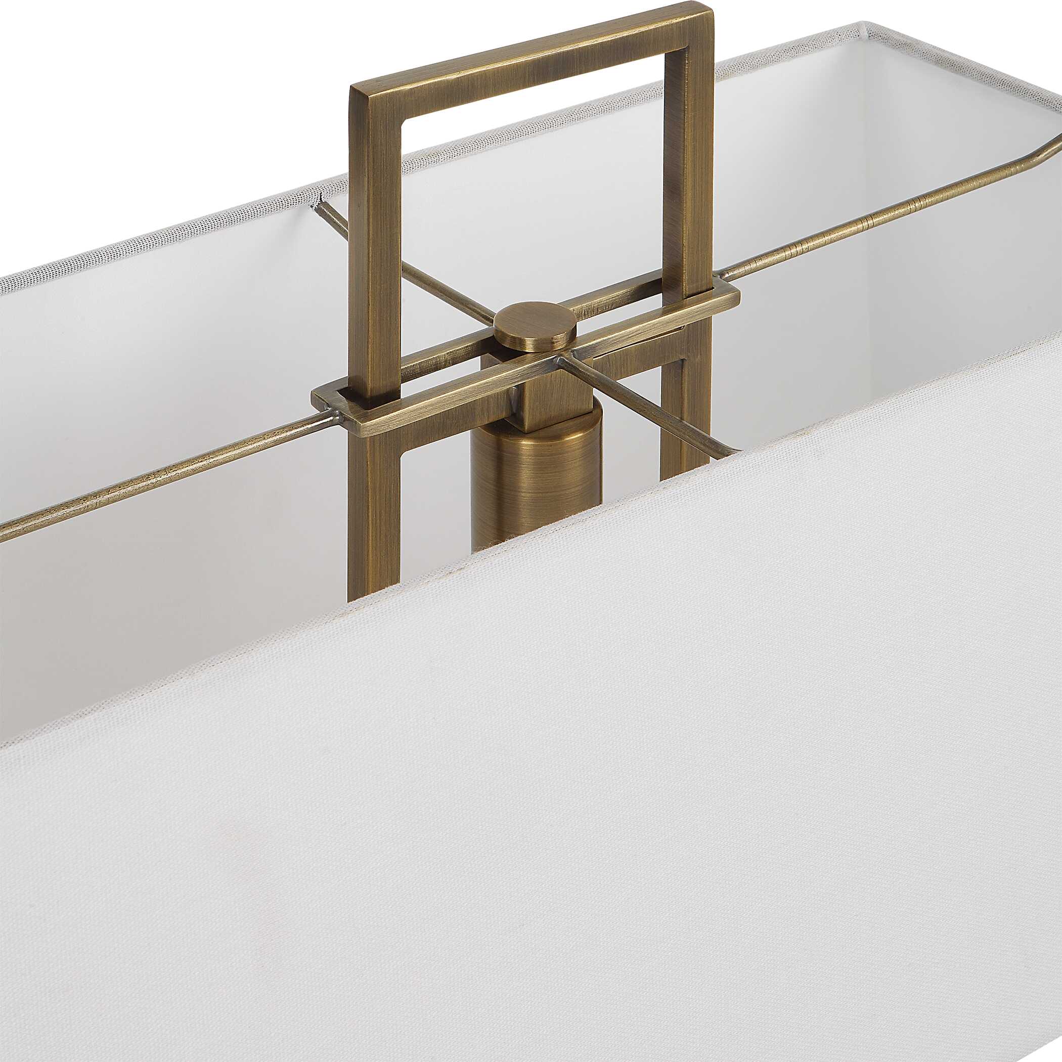 Column White Marble Table Lamp, by Uttermost, 19" width x 35" height x 9" depth View 8