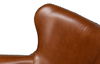 Andrew Jackson Desk Chair,Havana Leather, Seating by Sarreid, 25" length x 29" width x 35" height thumbnail 4