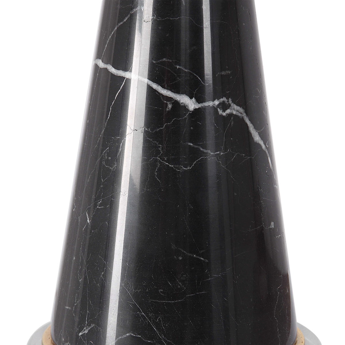 Alastair Black Marble Table Lamp, by Uttermost, 1'4" width x 2'5.62" height x 10" depth View 6