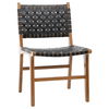 Dale Dining Chair Black Leather thumbnail 0