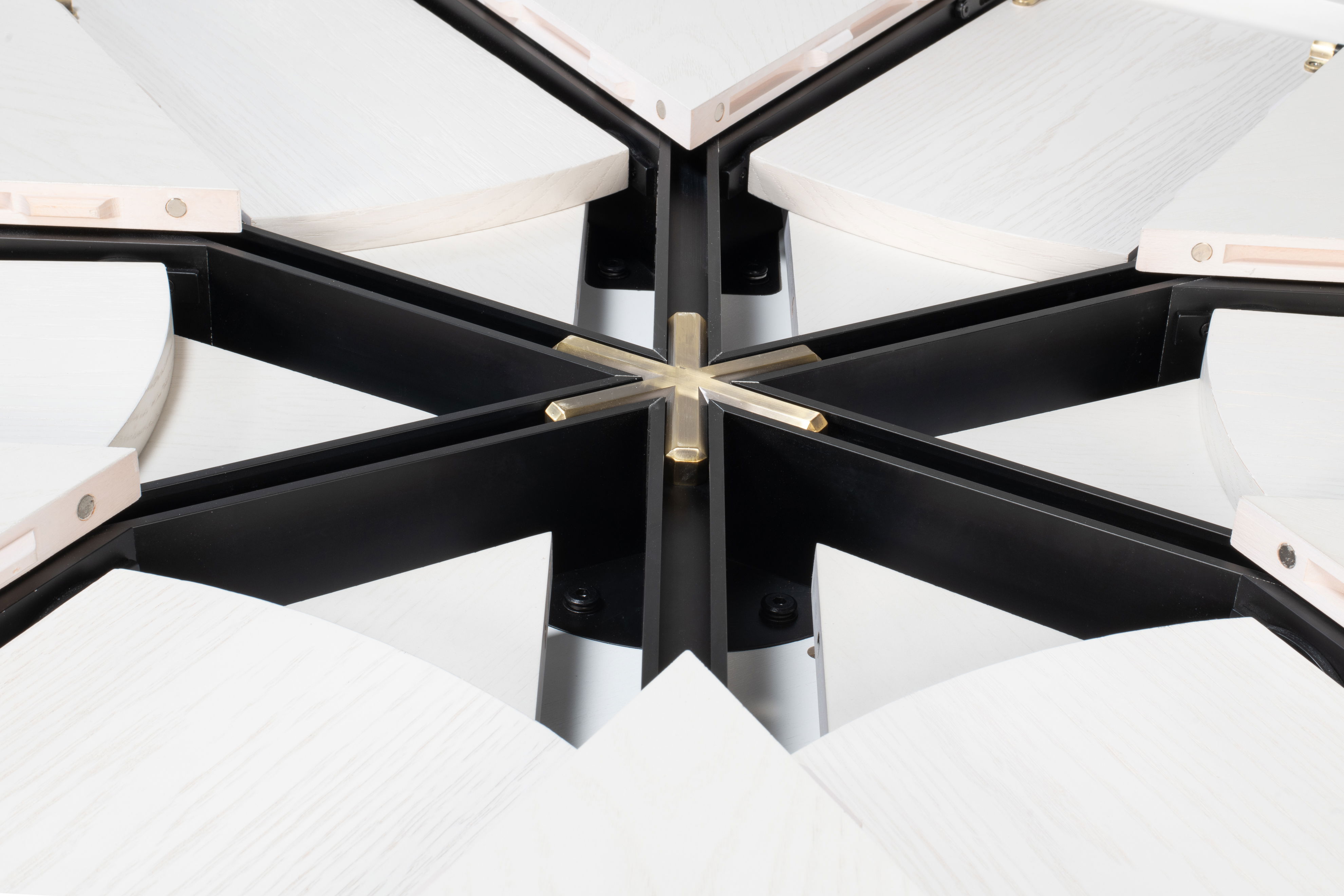 Tower Jupe Dining Table,Med,Working Wht large image 