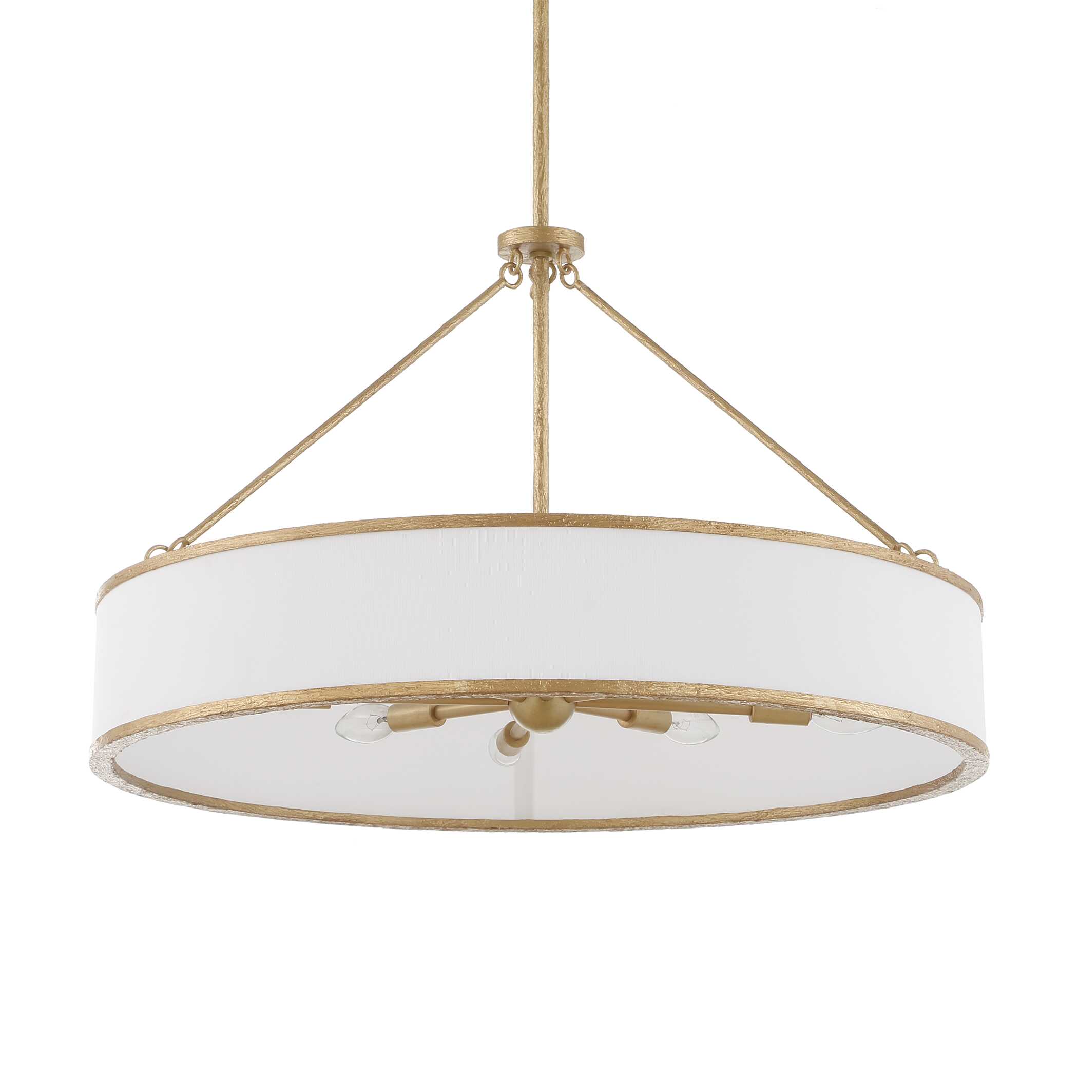 Algiers 8 Light Drum Pendant, Ceiling Light by Uttermost, 19" height x 30" diameter View 3