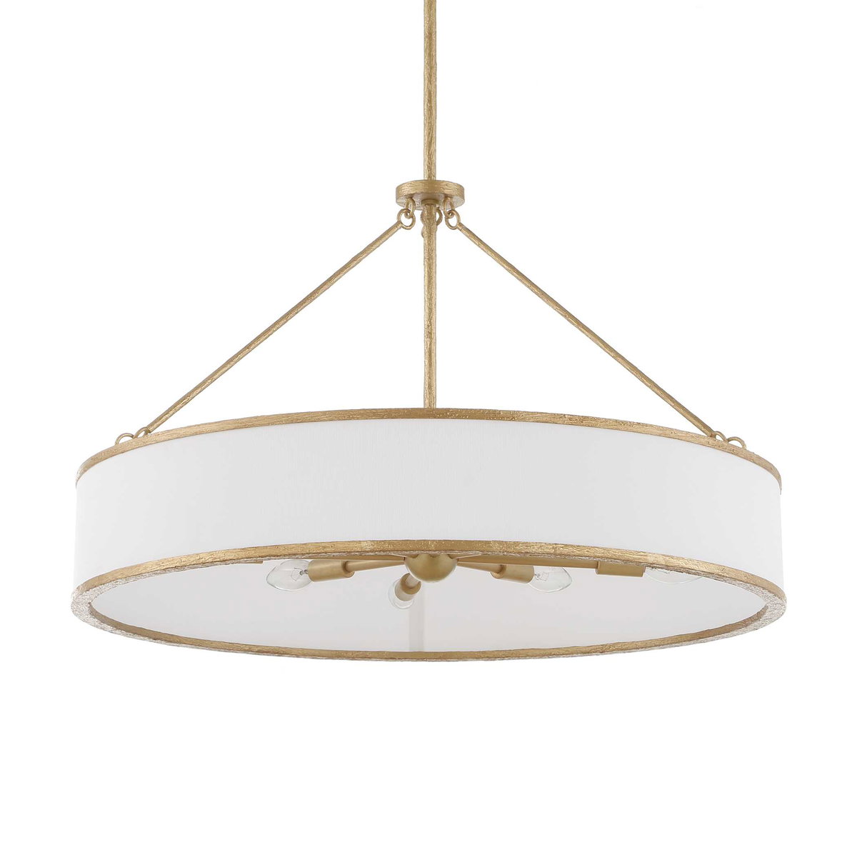 Algiers 8 Light Drum Pendant, by Uttermost, 19" height x 30" diameter View 3