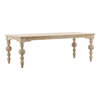 Annette Dining Table Whitewash, by Dovetail, 87" width x 30.2" height x 39" depth thumbnail 1