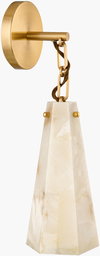 Sloane Wall Sconce, by Surya, 15" length x 6" width x 14" height thumbnail