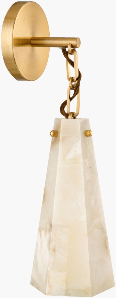 Sloane Wall Sconce, by Surya, 15" length x 6" width x 14" height