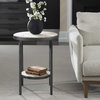 Dauntless Travertine Side Table, Side & End Table by Uttermost, 19" width x 24" height x 19" depth thumbnail 5